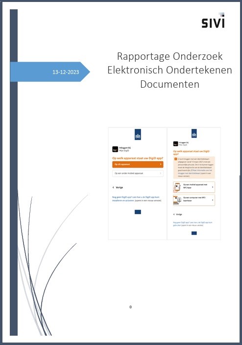 Rapportage ondertekenen documenten